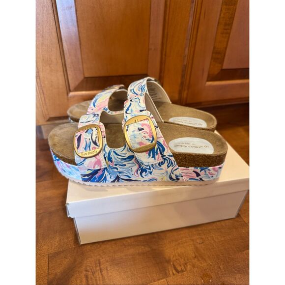 Woman’s new Simply southern platform slides size 9 - Picture 1 of 5